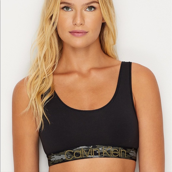 calvin klein camo sports bra